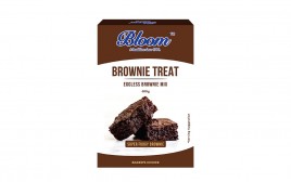 Bloom Brownie Treat Eggless Brownie Mix Super Fudgy Brownie  Box  400 grams